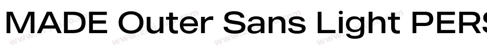 MADE Outer Sans Light PERSONAL USE字体转换